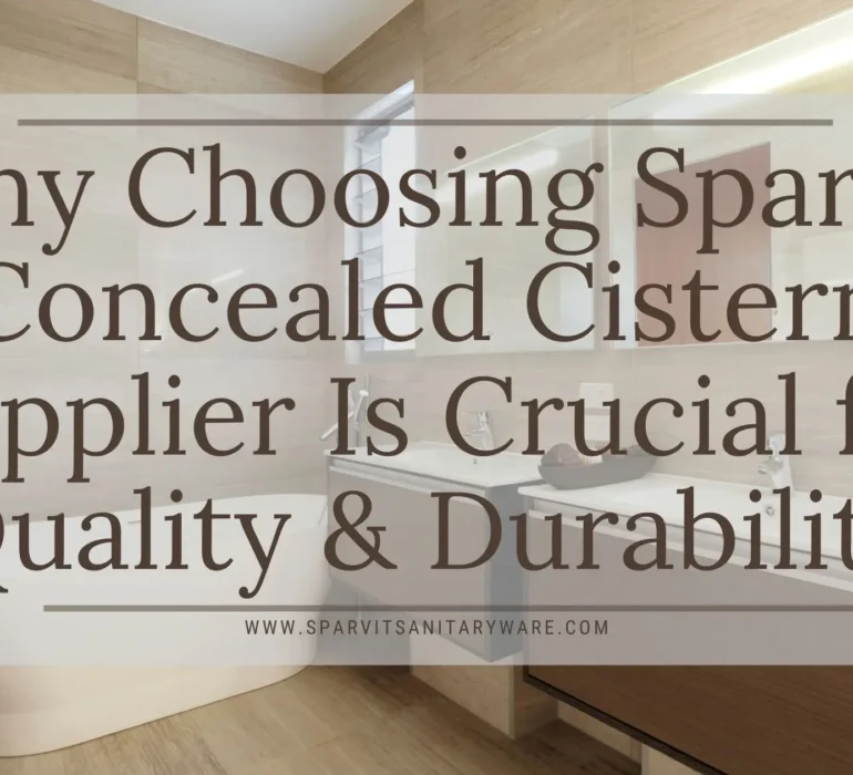 Sparvit Concealed Cistern Supplier