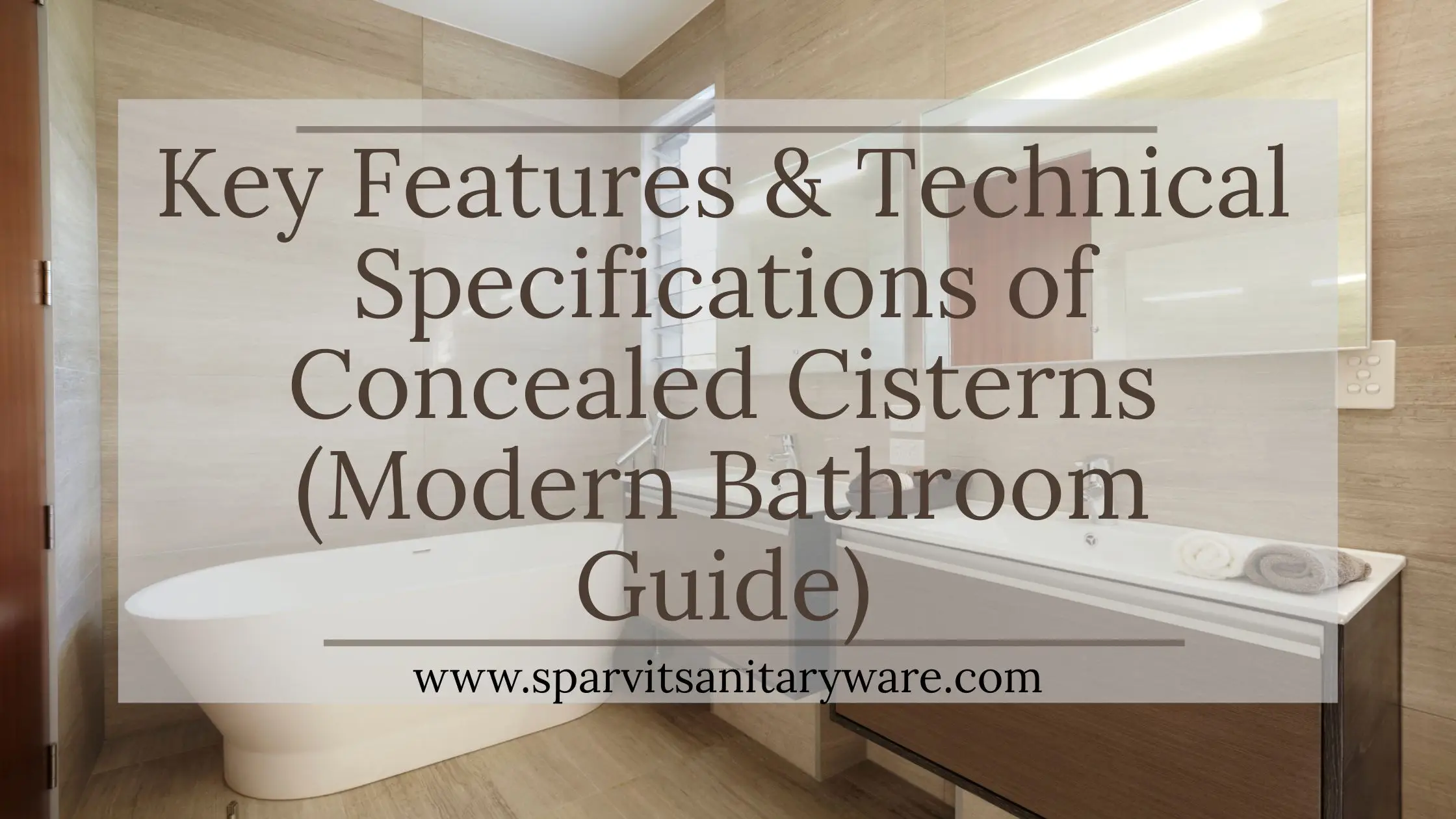 Concealed Cisterns