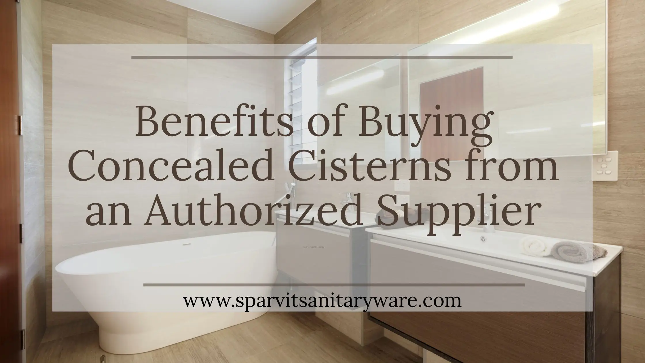 Benefits of Buying Concealed Cisterns